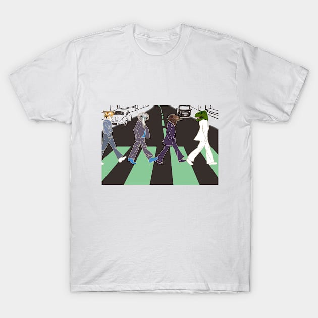 Abbey road, the endangered animals T-Shirt by The world through children's eyes